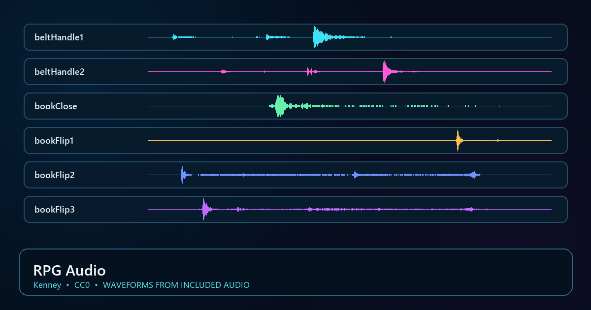 Actual asset-pack preview for RPG Audio