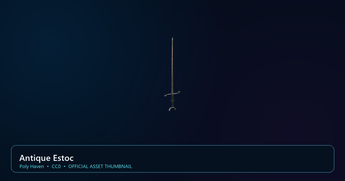 Actual asset-pack preview for Antique Estoc
