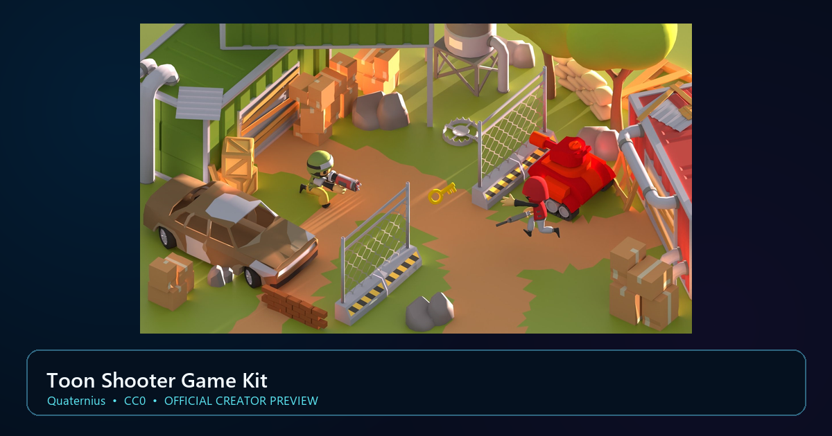 Actual asset-pack preview for Toon Shooter Game Kit