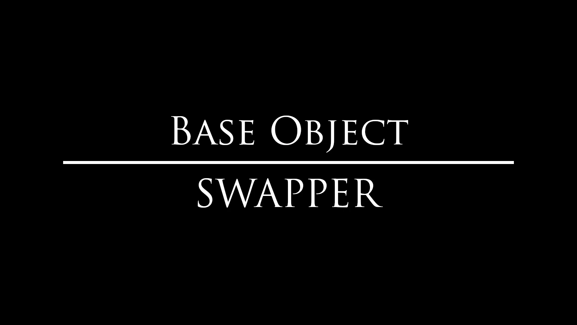 Base Object Swapper mod for Skyrim Special Edition