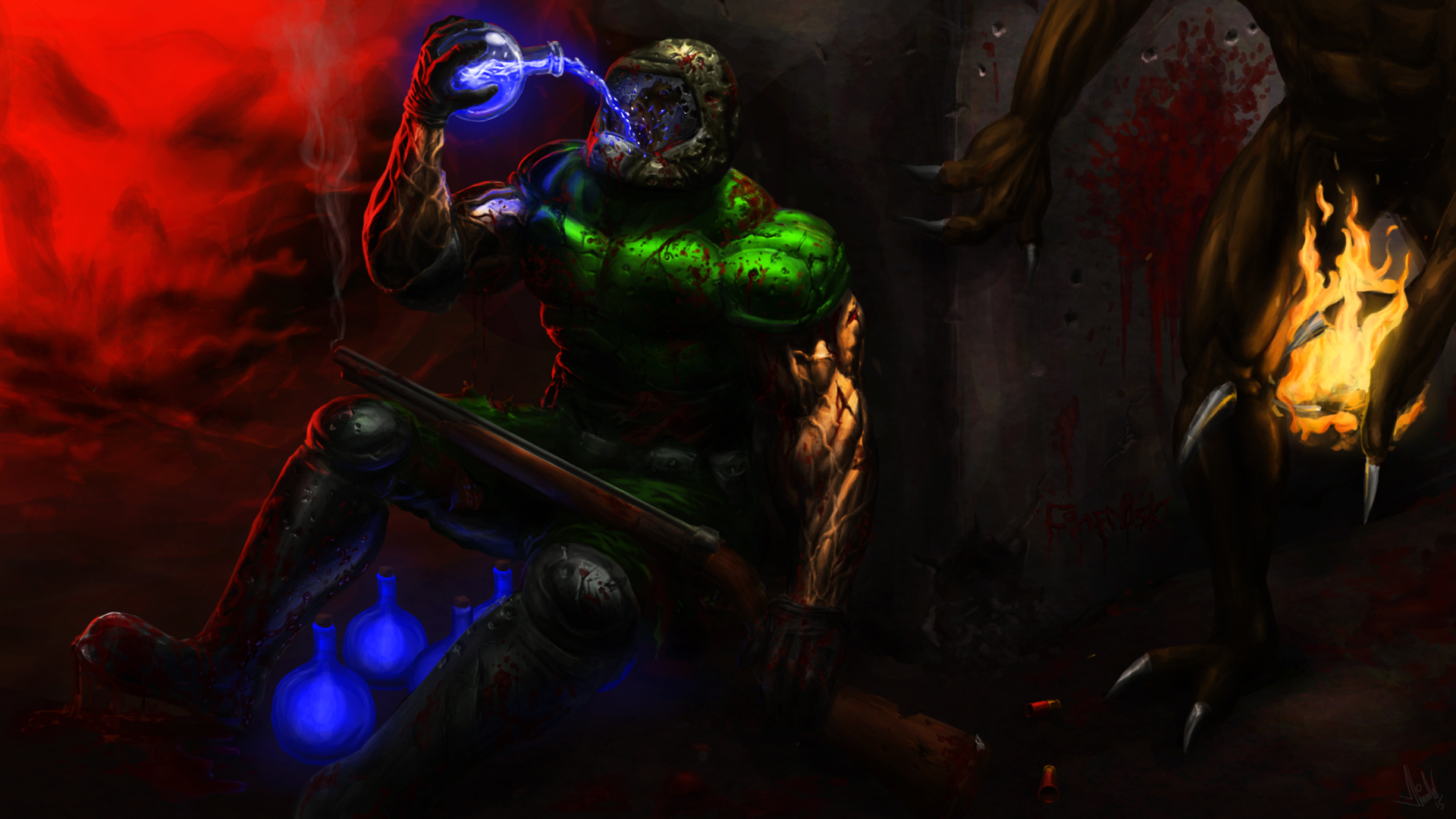 Brutal Doom gameplay screenshot 1