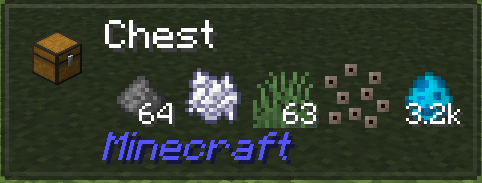 Jade Minecraft mod: Item storage