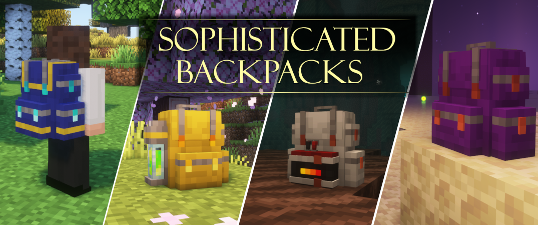 Sophisticated Backpacks mod for Minecraft Java Edition