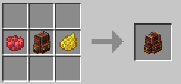 Sophisticated Backpacks interface example