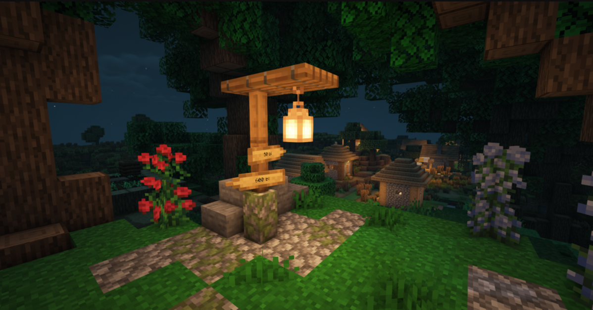 Supplementaries Minecraft mod: Way sign