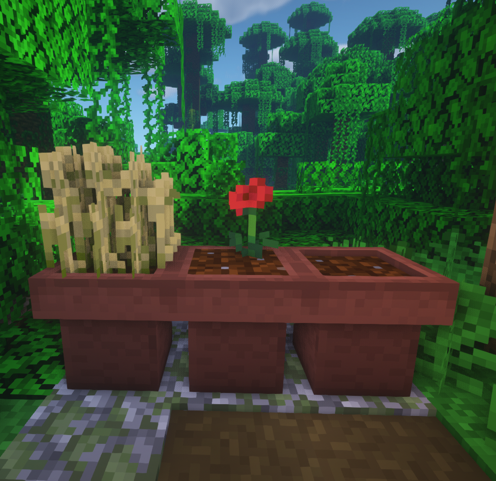 Supplementaries Minecraft mod: Planters