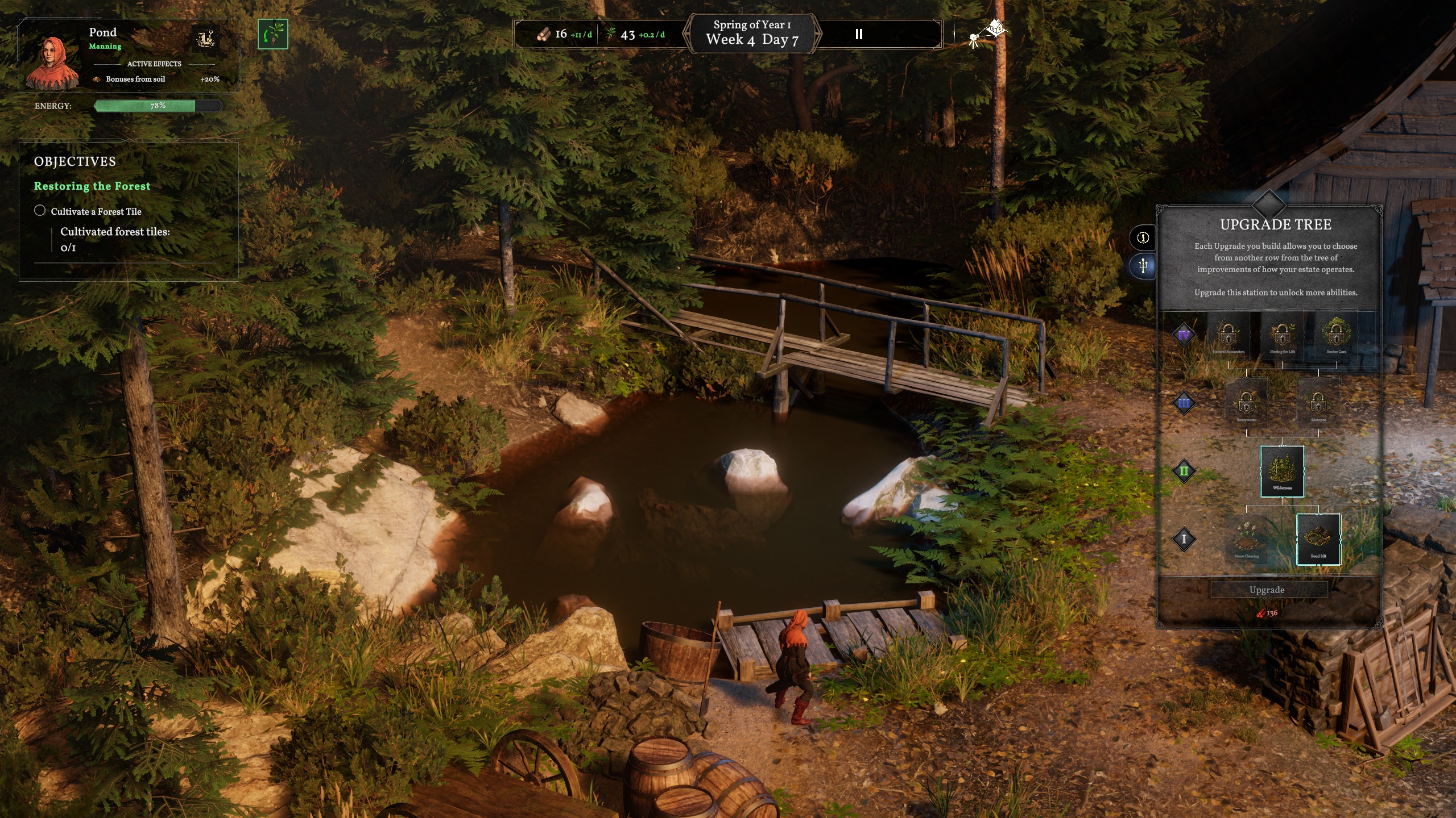 Forester — Pond and upgrades