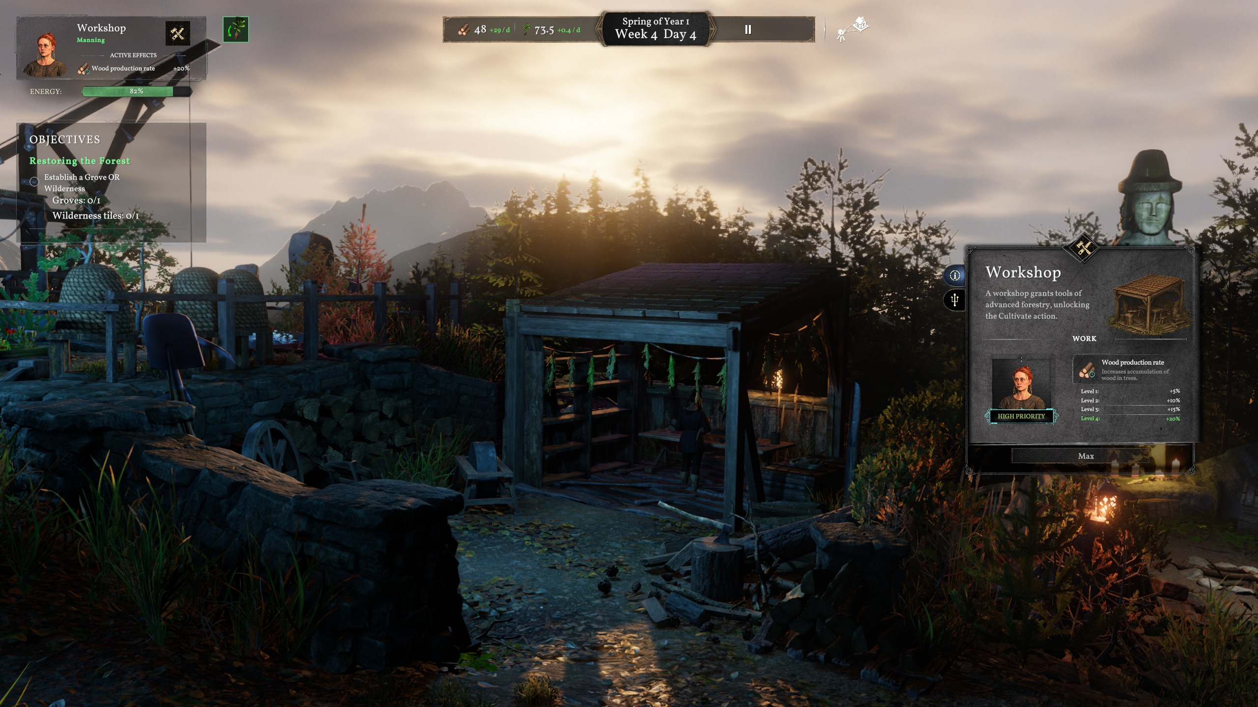 Forester — Workshop at sunrise