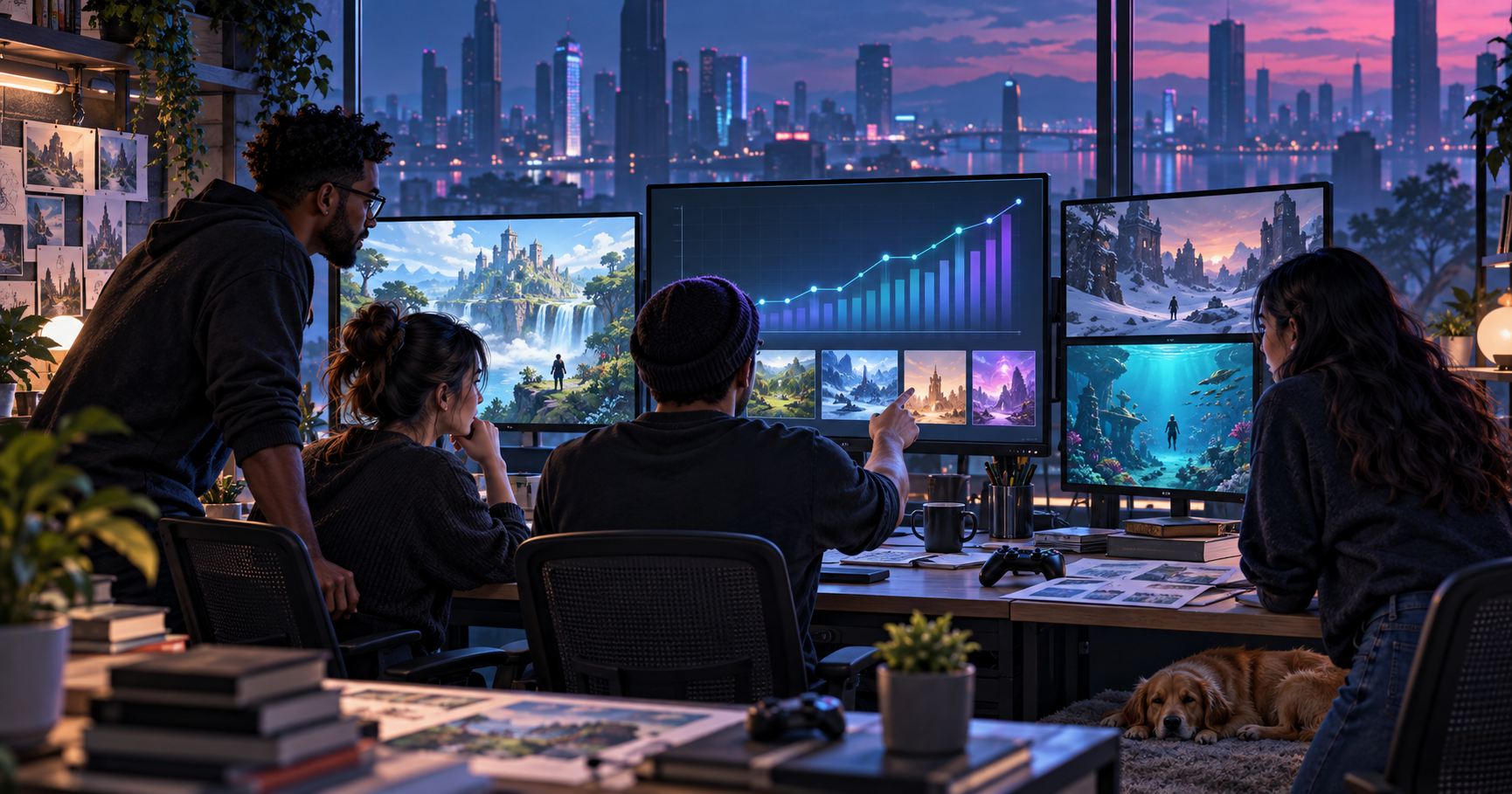 Indie game studio connecting its developer profile, games, devlogs, interviews, and public resources