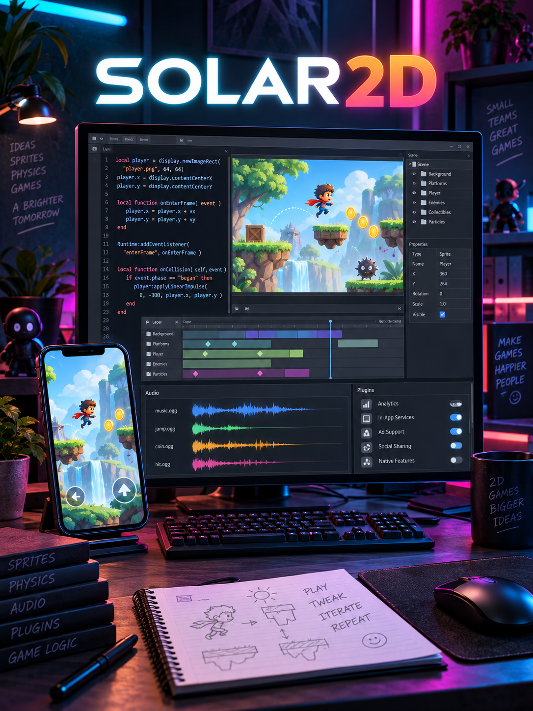 Solar2D cover art