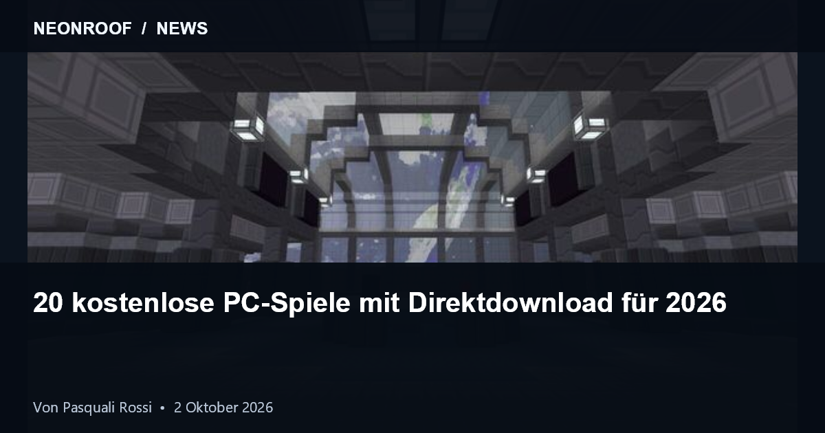 ClassiCube-Blockwelt für einen Überblick über 20 kostenlose PC-Spiele auf NeonRoof