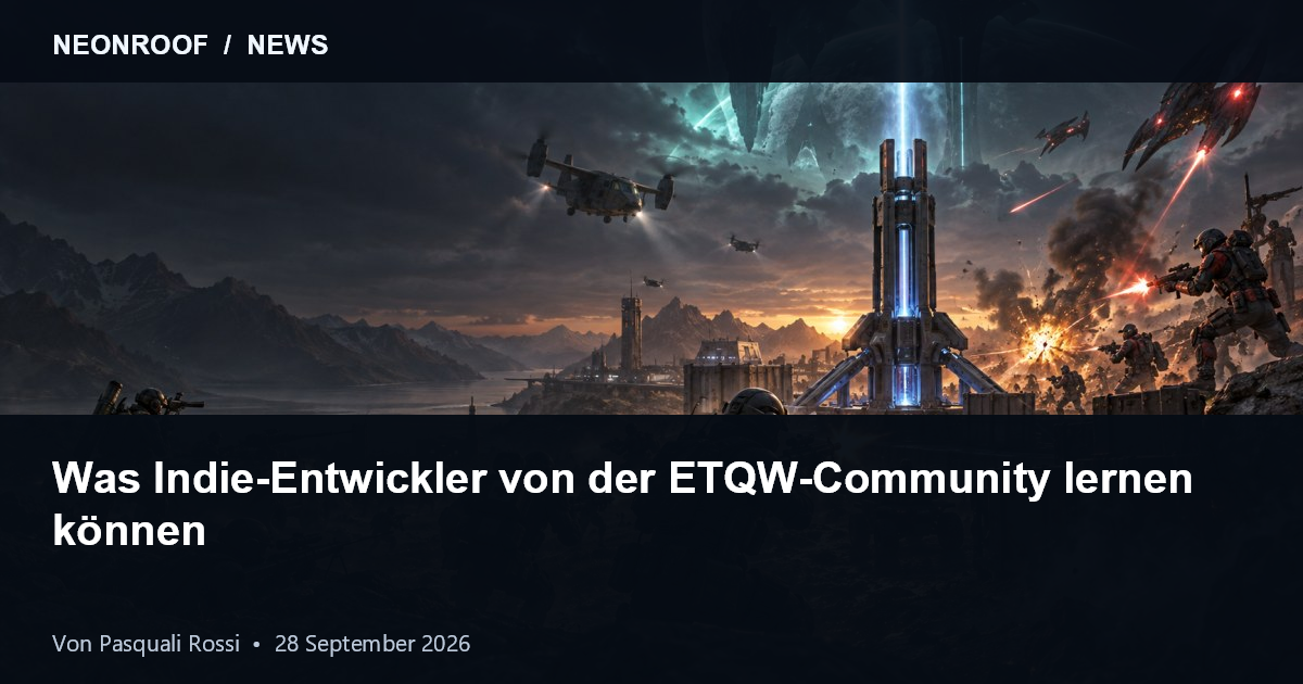 Science-Fiction-Schlachtfeld als Symbol für die Bewahrung von ETQW durch die Community