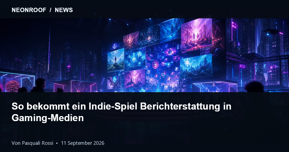 Indie-Entwickler bereitet Pitch und Presskit für Gaming-Medien vor