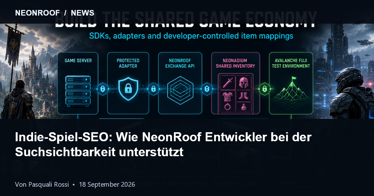 NeonRoof-Netzwerk aus Indie-Spielen, Entwicklerprofilen und Ressourcen zur Entdeckung