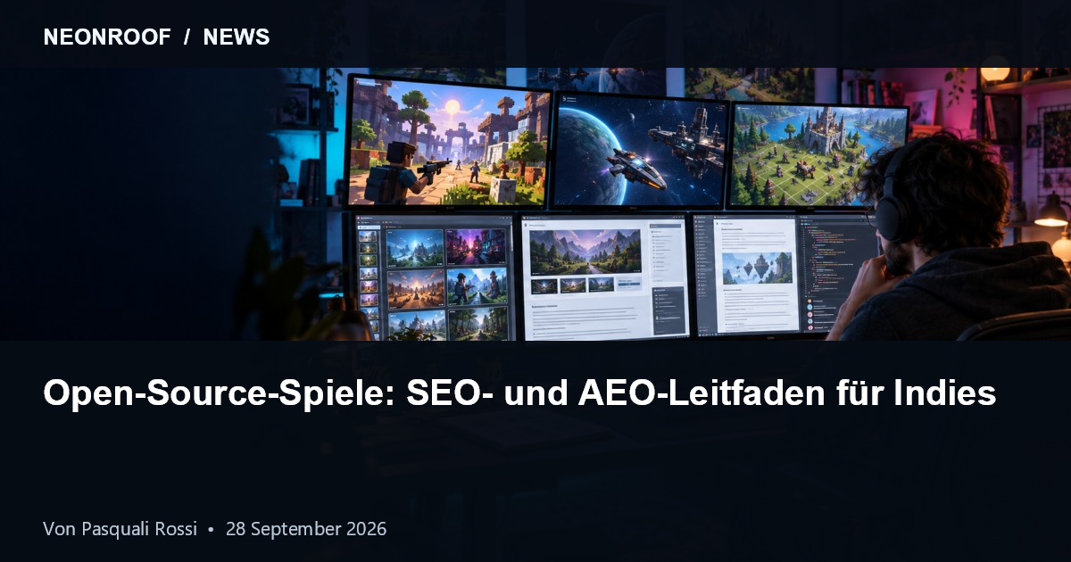 Unabhängiger Entwickler bereitet Spielseiten, Screenshots, Dokumentation und Community vor
