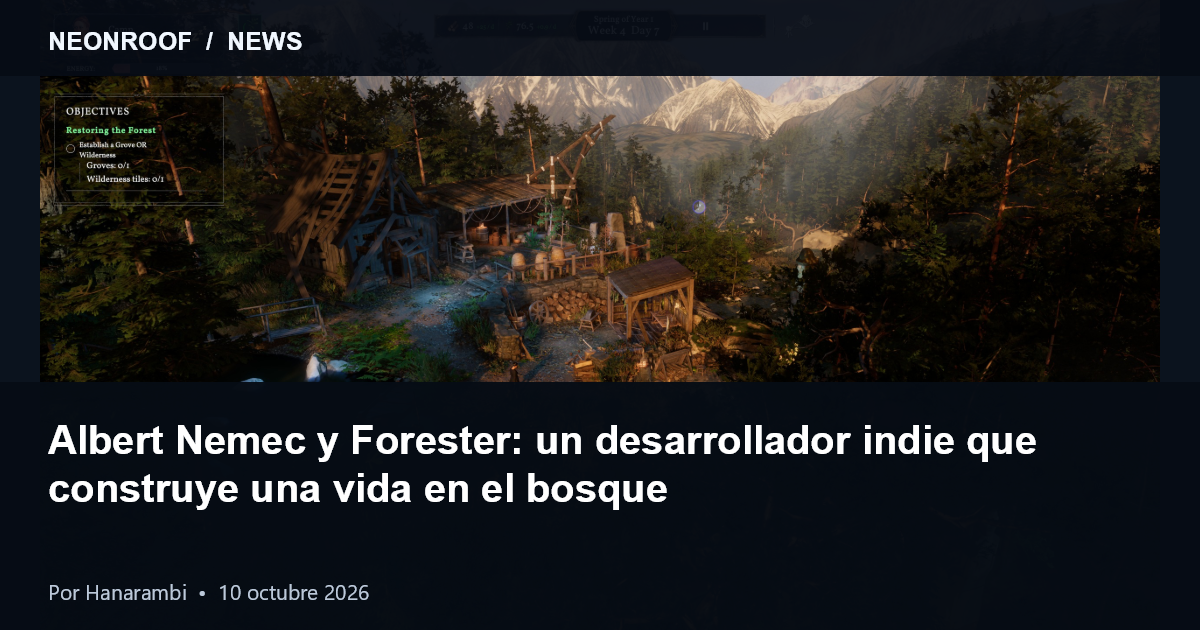 Finca de Forester al amanecer — captura oficial de Albert Němec