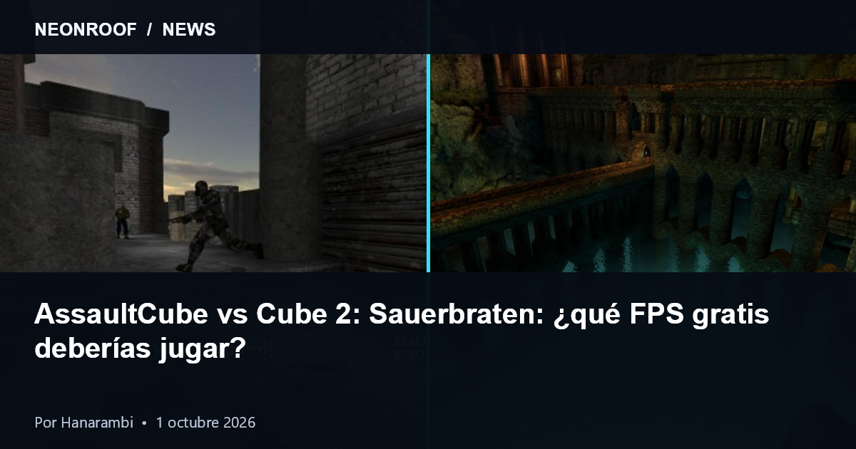 Partidas de AssaultCube y Cube 2 Sauerbraten una junto a otra