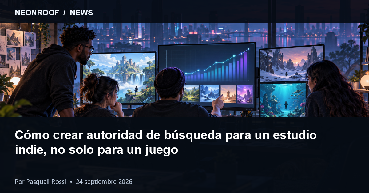 Estudio indie conectando perfil, juegos, devlogs, entrevistas y recursos públicos