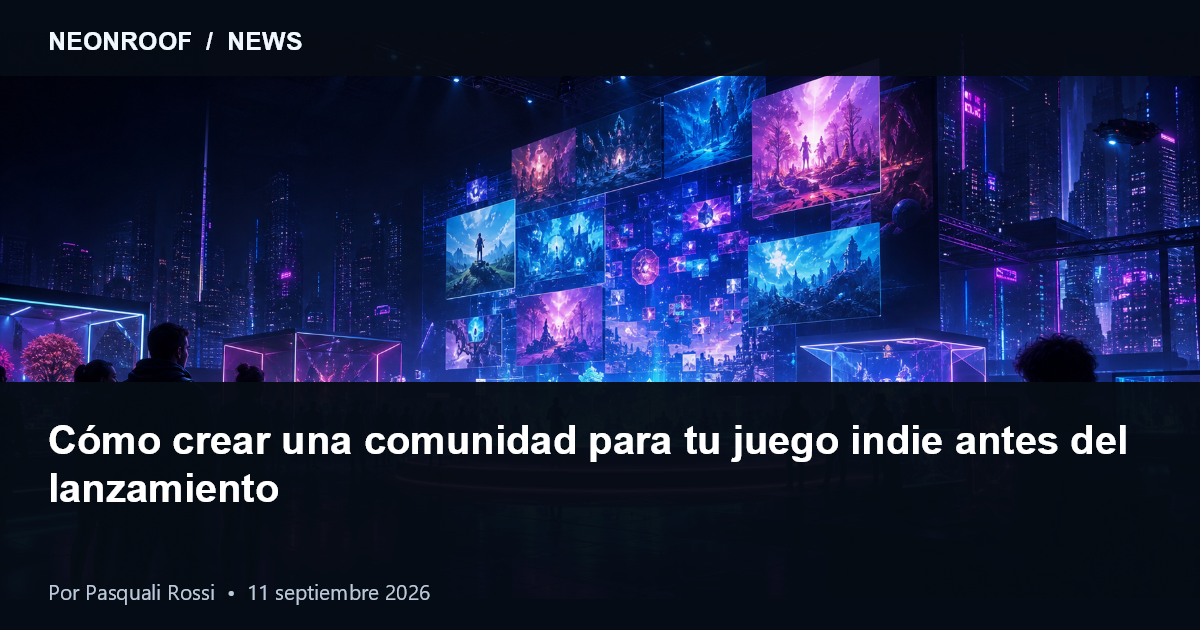 Desarrollador indie creando una comunidad de jugadores antes del lanzamiento