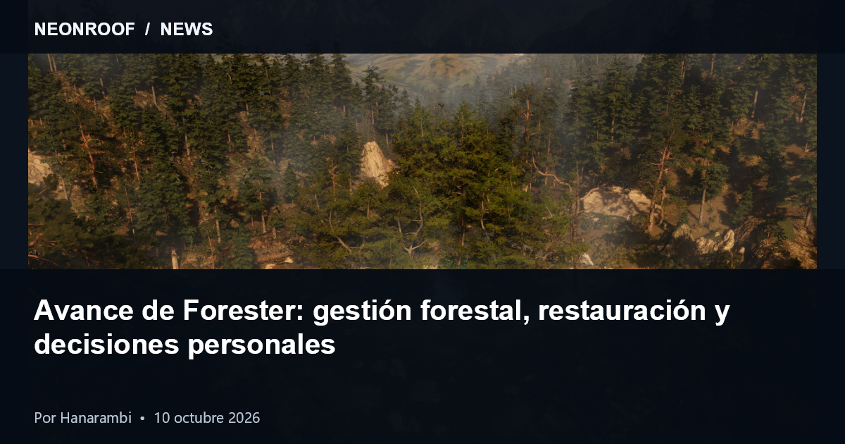 Bosque y montañas de Forester — captura oficial de Albert Němec