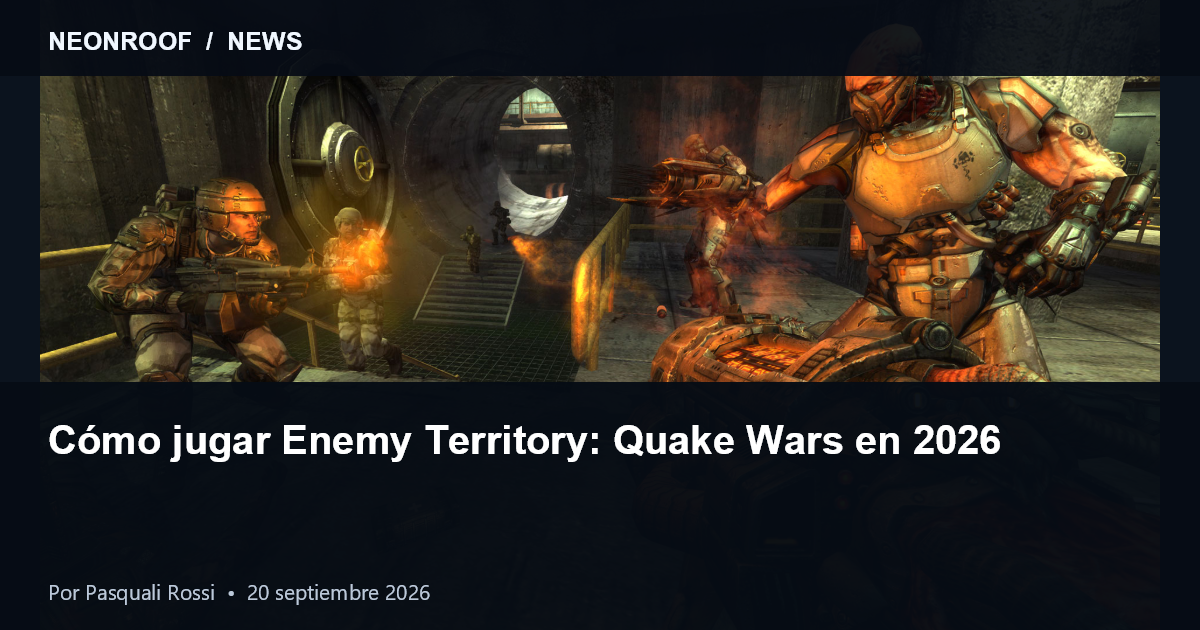 Enemy Territory: Quake Wars official gameplay screenshot, credited to Splash Damage