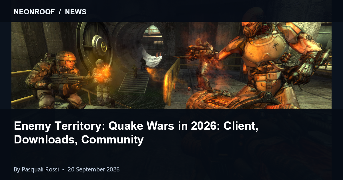 Enemy Territory: Quake Wars official gameplay screenshot, credited to Splash Damage