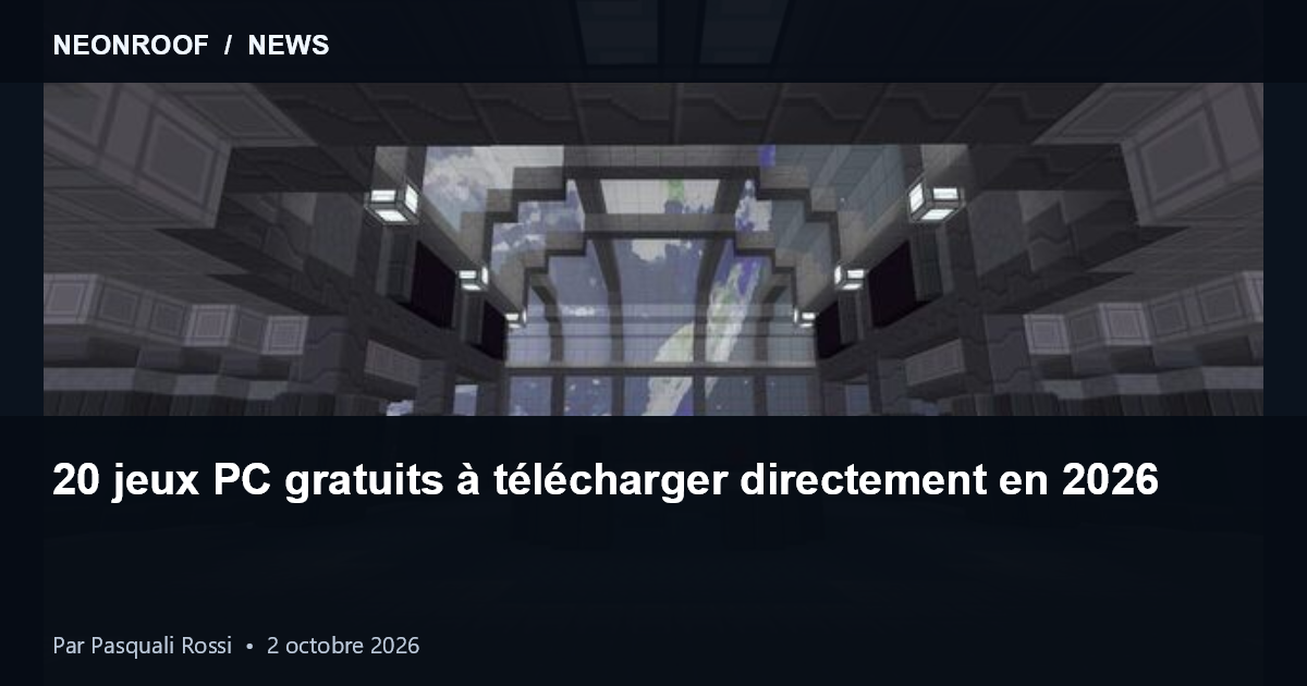 Monde de blocs de ClassiCube pour un guide de 20 jeux PC gratuits sur NeonRoof