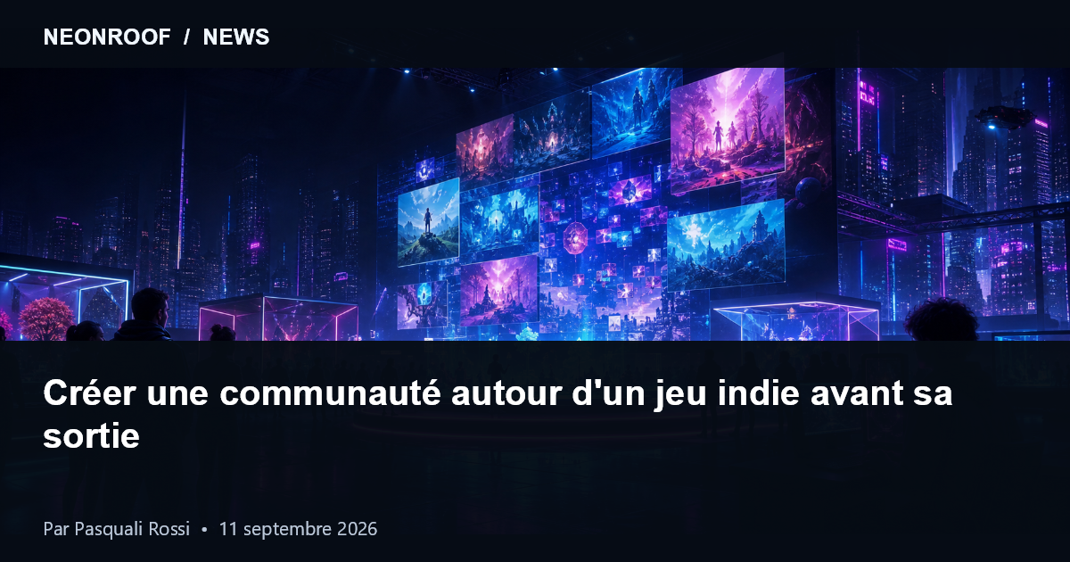 Développeur indépendant créant une communauté de joueurs avant la sortie
