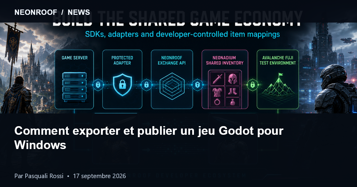 Ressources NeonRoof pour préparer et publier un jeu indépendant