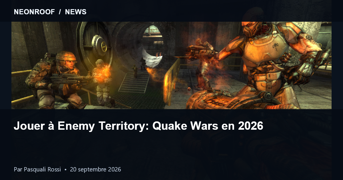 Enemy Territory: Quake Wars official gameplay screenshot, credited to Splash Damage