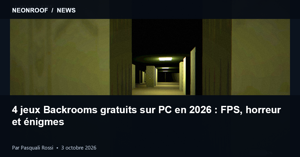 Capture de Die Hinterzimmer montrant un couloir jaune des Backrooms