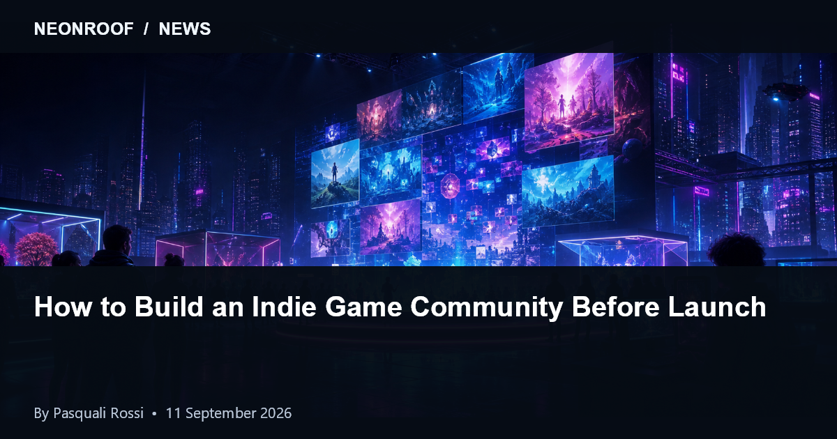 Indie game developer building a healthy player community before launch
