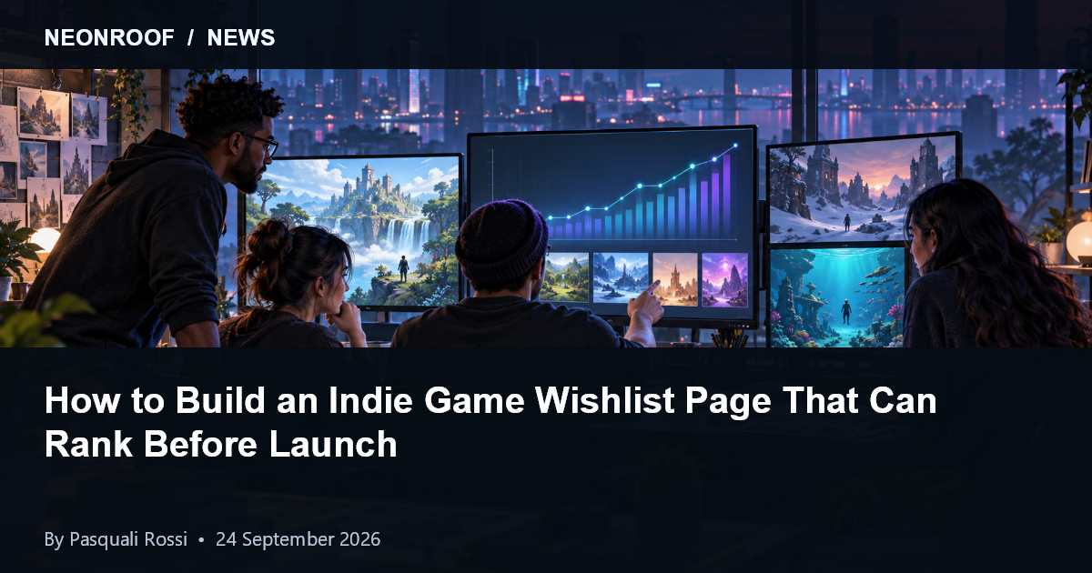 Independent game developers building a searchable wishlist campaign with artwork, gameplay, and discovery data
