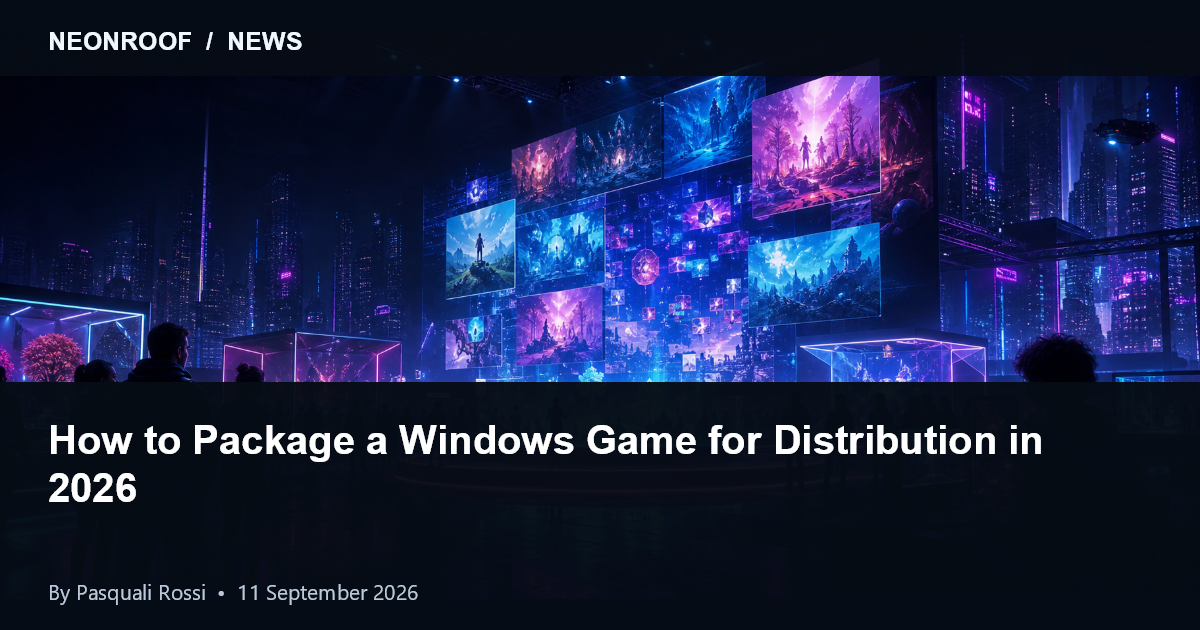 Windows indie game release package being checked before distribution