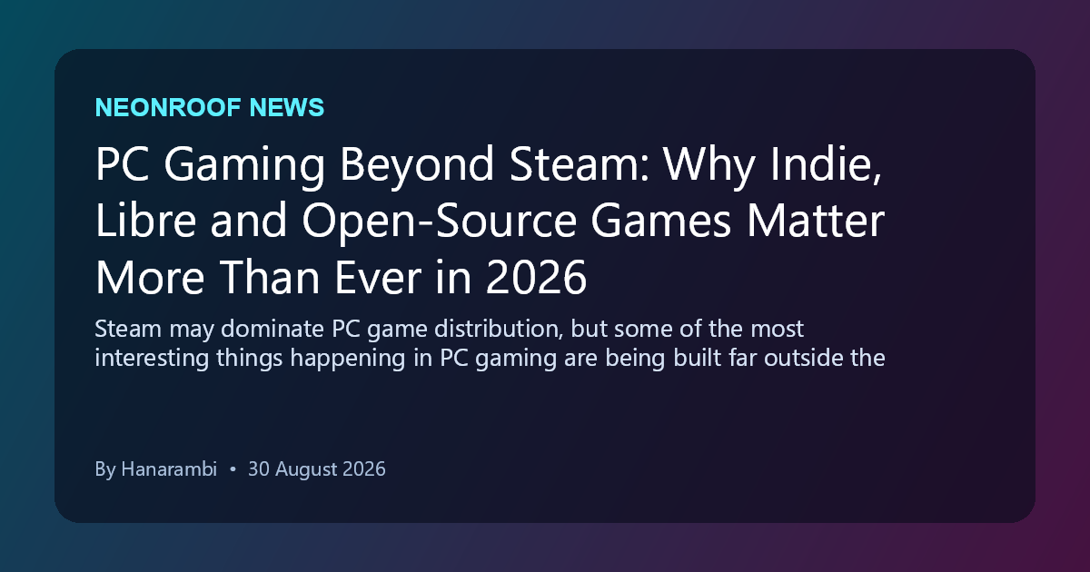 PC Gaming Beyond Steam: Why Indie, Libre and Open-Source Games Matter More Than Ever in 2026