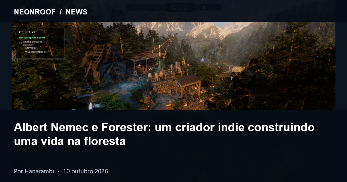 Propriedade de Forester ao amanhecer — captura oficial de Albert Němec