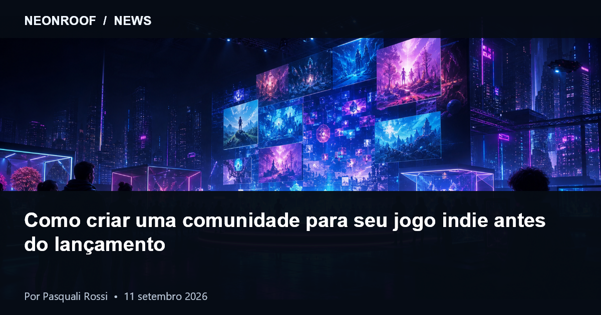Desenvolvedor indie criando uma comunidade de jogadores antes do lançamento