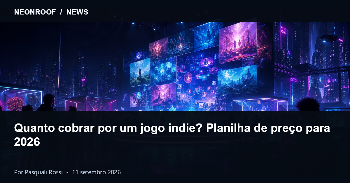 Planilha de preço para jogos indie comparando público, escopo, custos e lojas