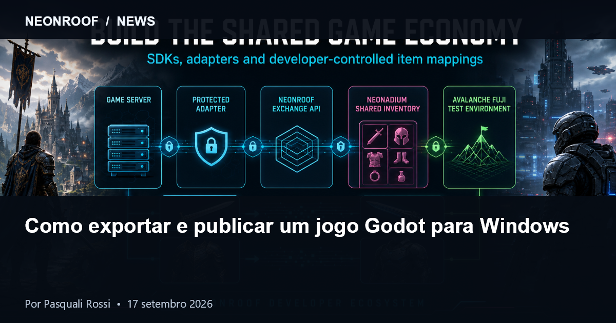 Recursos NeonRoof para preparar e publicar um jogo independente