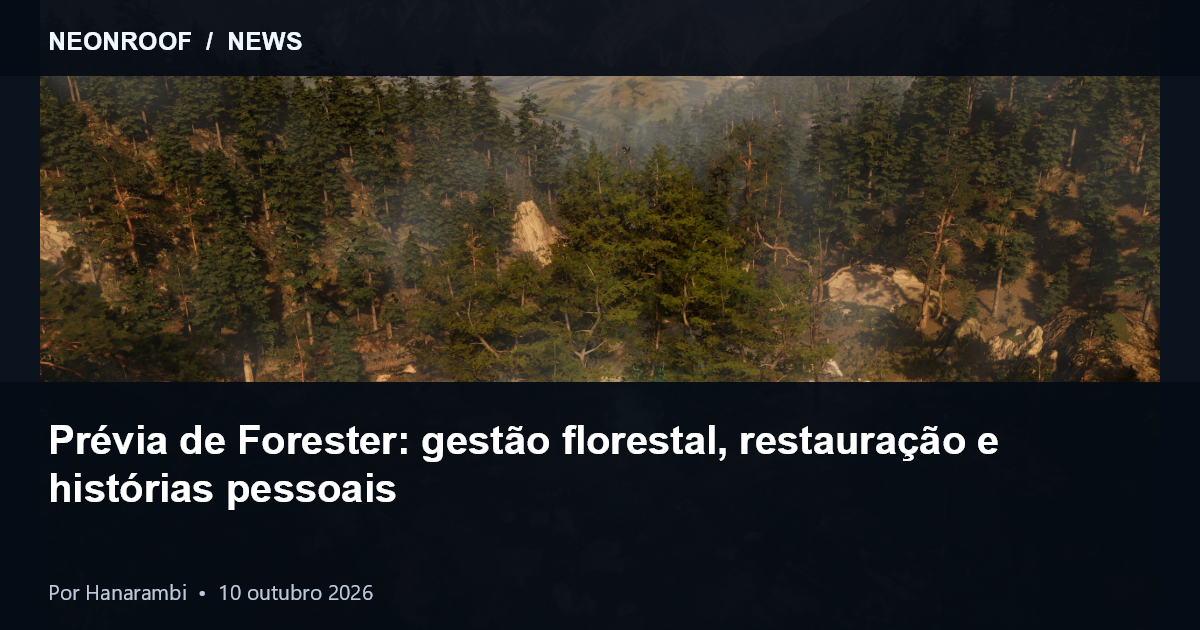 Floresta e montanhas de Forester — captura oficial de Albert Němec