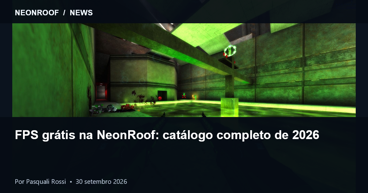 Combate de arena em Rexuiz, um dos jogos de tiro em primeira pessoa da NeonRoof