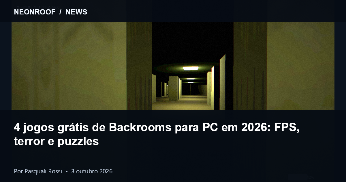 Captura de Die Hinterzimmer com um corredor amarelo de Backrooms