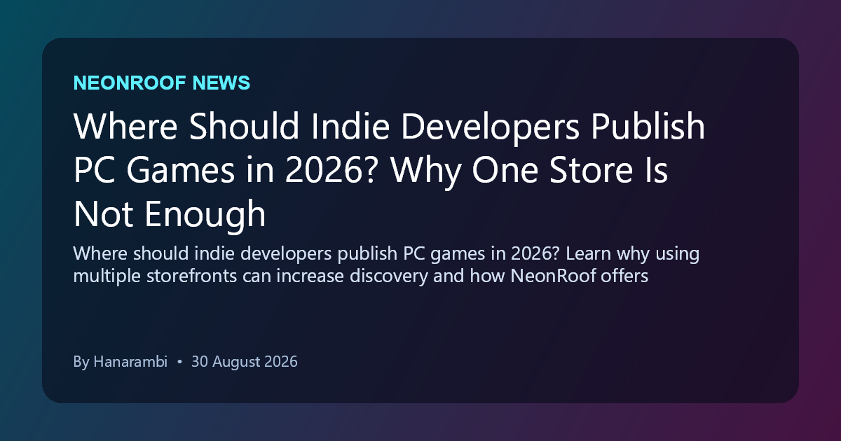 Where Should Indie Developers Publish PC Games in 2026? Why One Store Is Not Enough